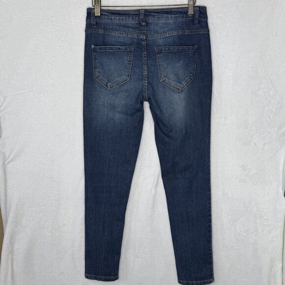 Kensie Jeans Women's Size 4/27 Floral Embroidered Slim Leg Jeans High Rise Denim - Picture 8 of 16